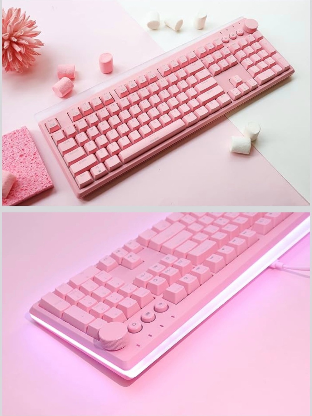 Pink RGB Keyboard - Picture 3 of 9